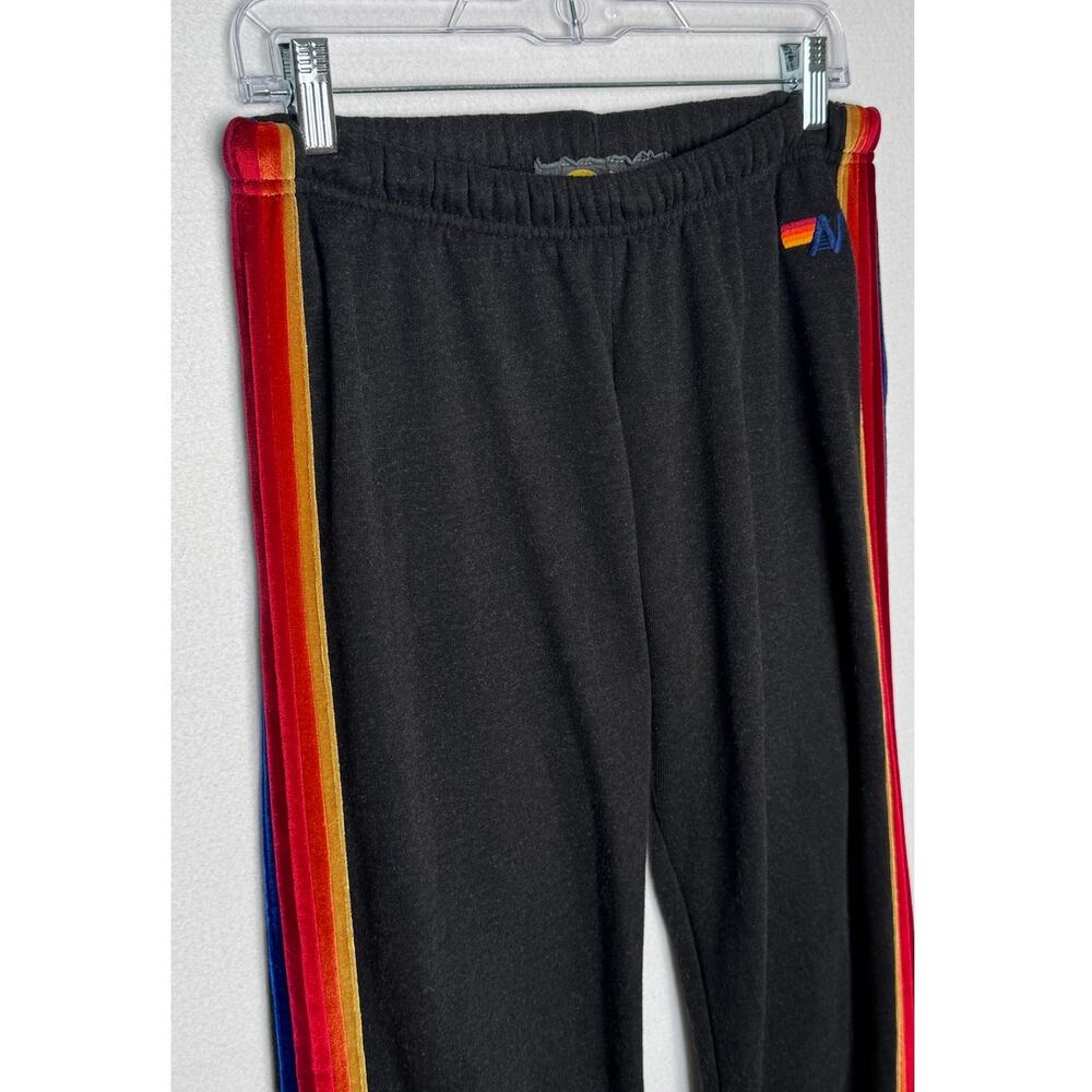 2010s Aviator Nation Rainbow Stripe Hoodie Jogger Set S/L USA - Picture 8 of 16